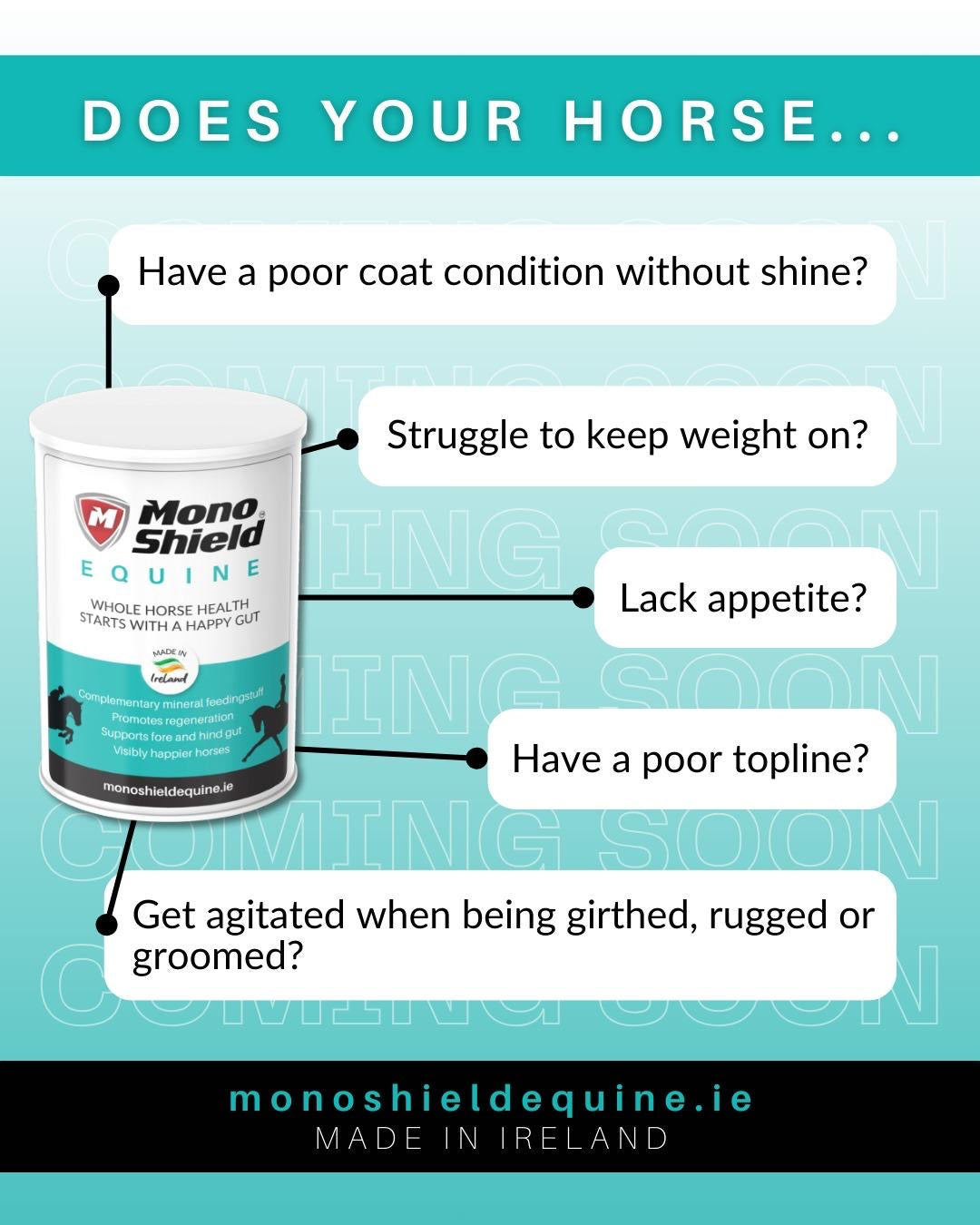 MonoShield Equine Granules for Digestive Health